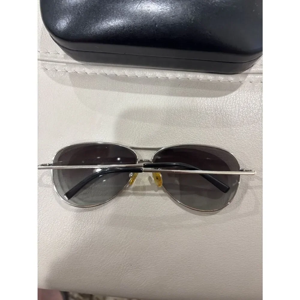 Coach Juliana Silver Aviator Sunglasses